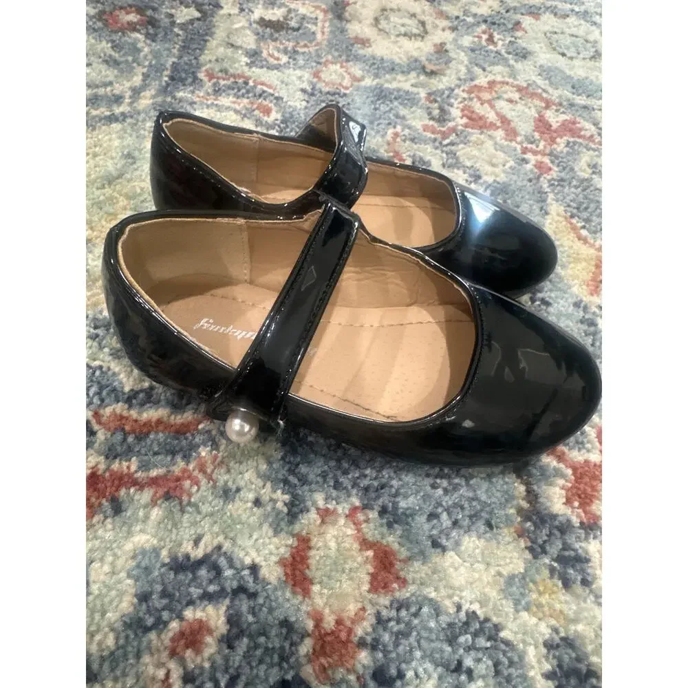 Shoe Bundle Girls 8 Toddler Black‎ White Silver Glitter